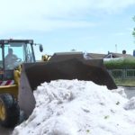 50 cm de grêlons recouvrent les rues d’un village en pleine canicule